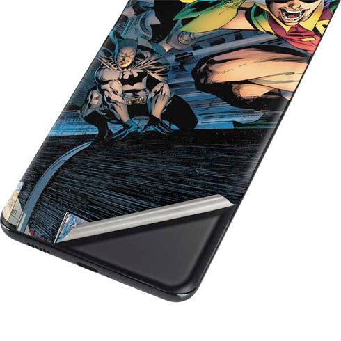 DC Comics Batman All Star Batman & Robin, The Boy Wonder ( Batman & Robin in Action) By Jim Lee Galaxy S21 Ultra 5G Skin